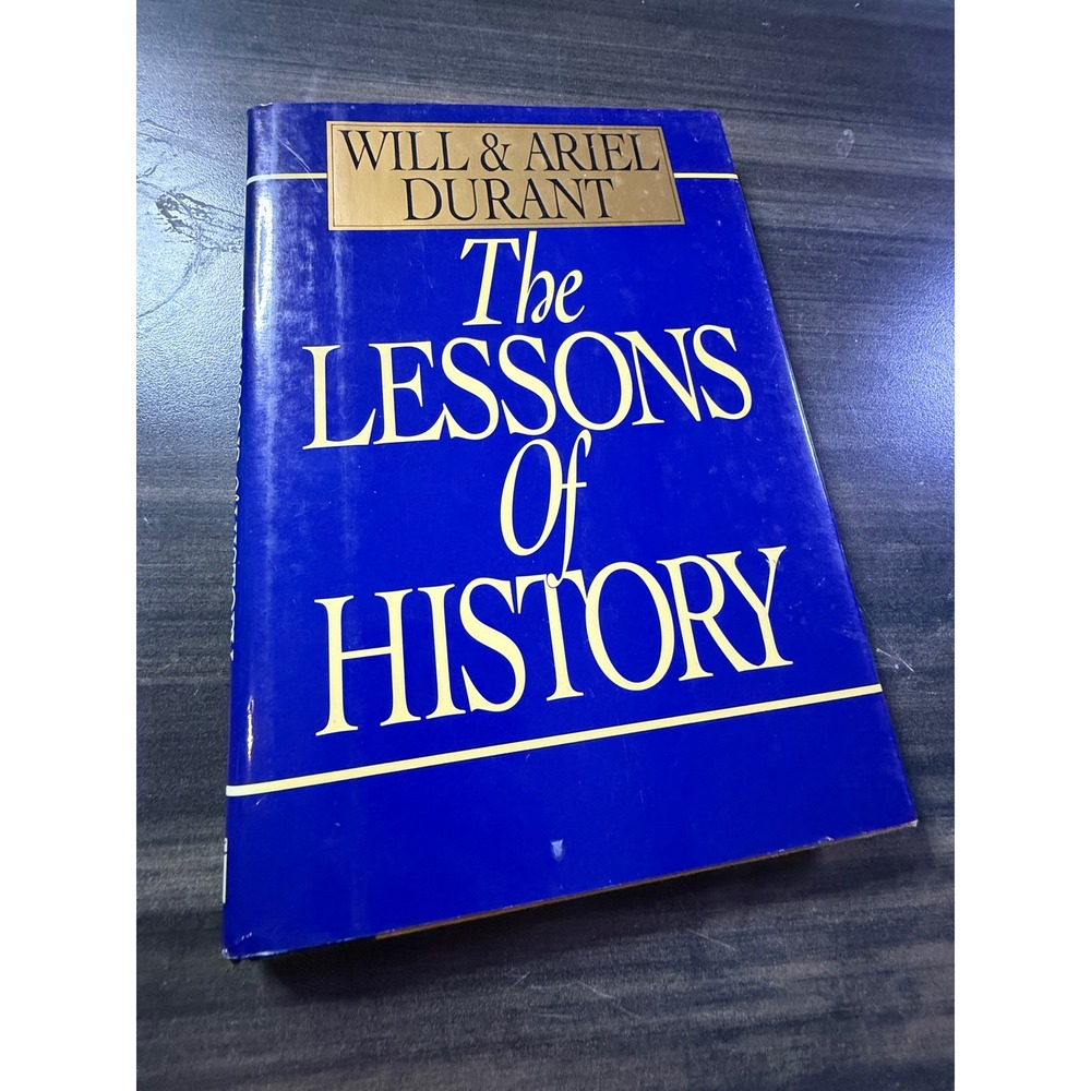 The Lessons of History Will and Ariel Durant Hardcover Book Dust Jacket